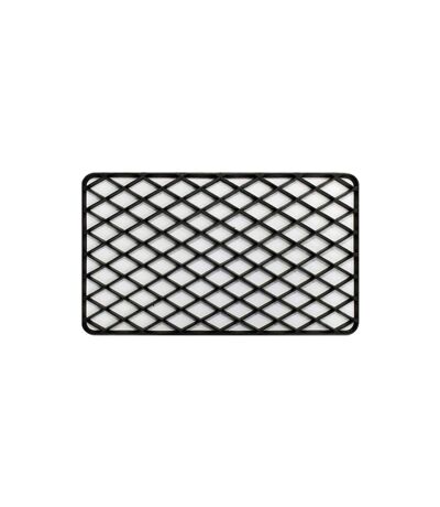 Tapis d'Entrée en PVC Grille 34x58cm Noir