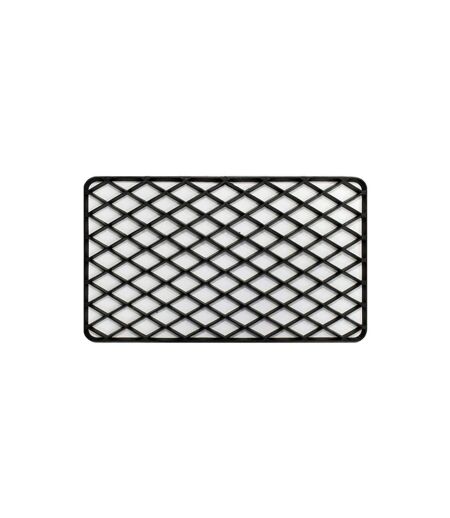 Tapis d'Entrée en PVC Grille 34x58cm Noir
