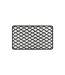 Tapis d'Entrée en PVC Grille 34x58cm Noir-1
