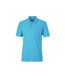 Unisex basic polo shirt turquoise James and Nicholson