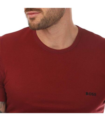 Pack Of 3  Mens Logo T-shirt  Black Navy Red Hugo