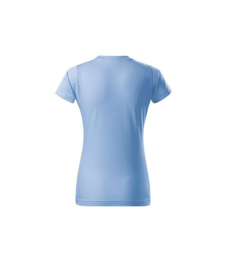 Womens/ladies Basic T-shirt Sky Blue Malfini