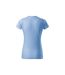 Womens/ladies Basic T-shirt Sky Blue Malfini-2