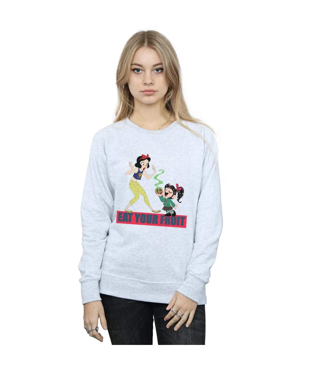 Disney Sweat Womens/Ladies Wreck It Ralph Eat Your Fruit (Gris sportif) - UTBI43085-2