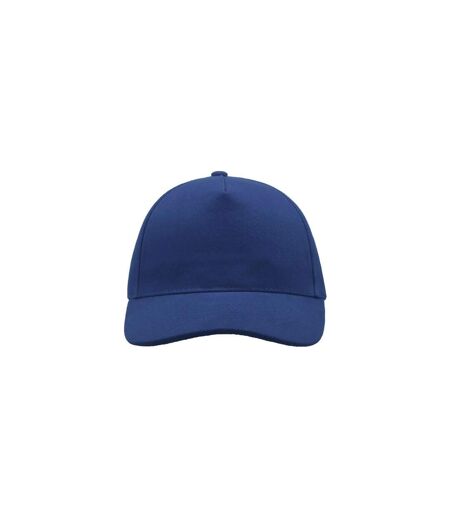 Atlantis Liberty Five Buckle Heavy Brush Cotton 5 Panel Cap (Royal Blue)