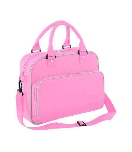 Bagbase Compact Junior Dance Messenger Bag (15 Liters) (Classic Pink/Light Grey) (One Size) - UTBC3135