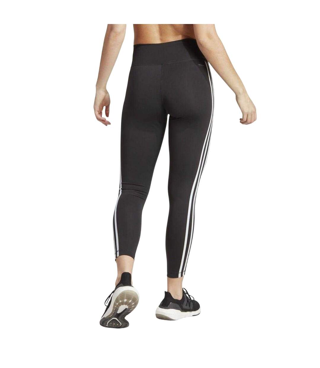 Legging 7/8 Techfit Femme Noir Blanc Adidas-3