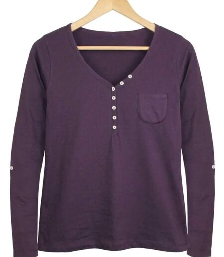 Tee-shirt MAYFLOWER COUGAR1P à manches longues : l'élégance du col fantaisie