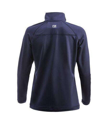 Womens/ladies Coos Bay Half Zip Top Dark Navy Cutter & Buck