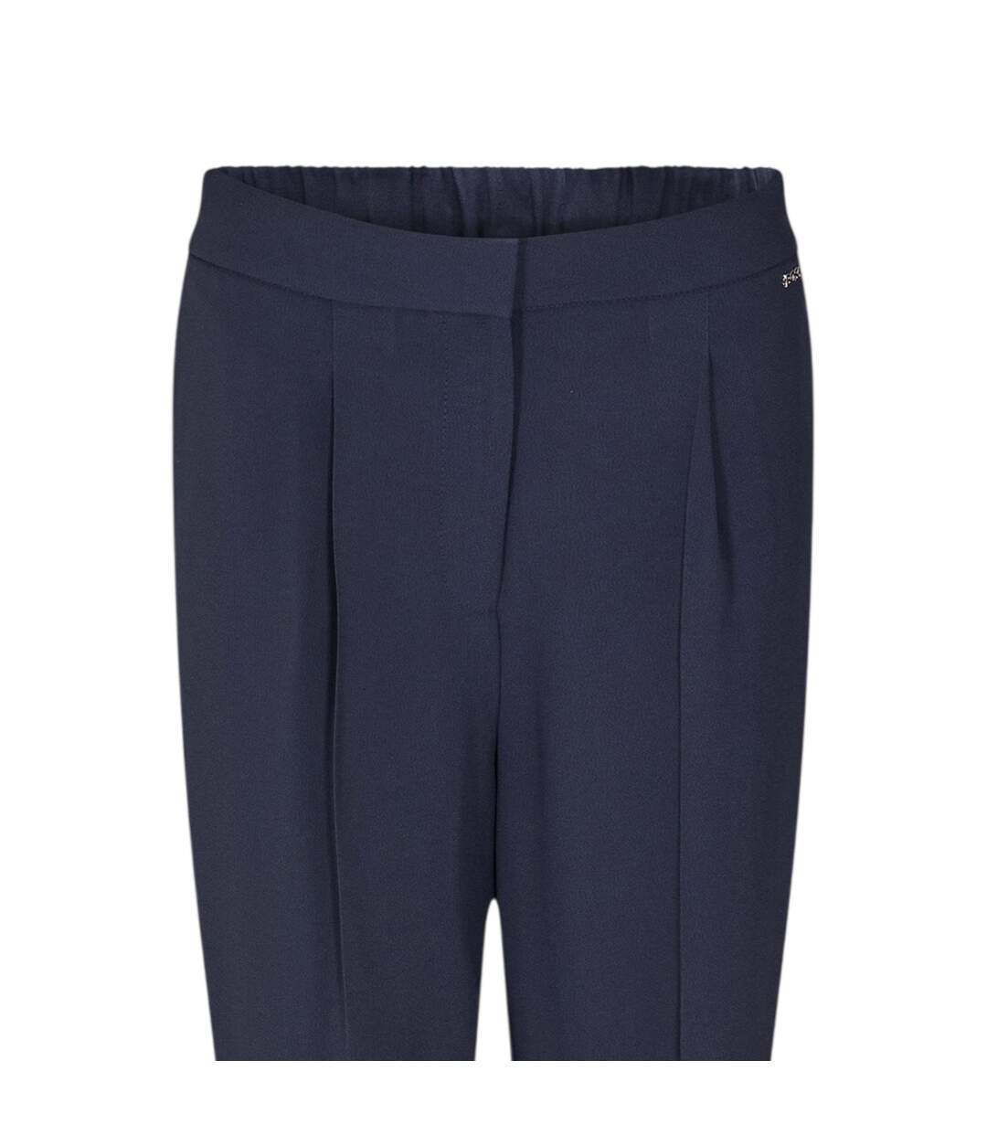Pantalon Motif/style Plissé Talosa Femme Bleu Boss-3
