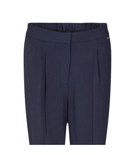 Pantalon Motif/style Plissé Talosa Femme Bleu Boss