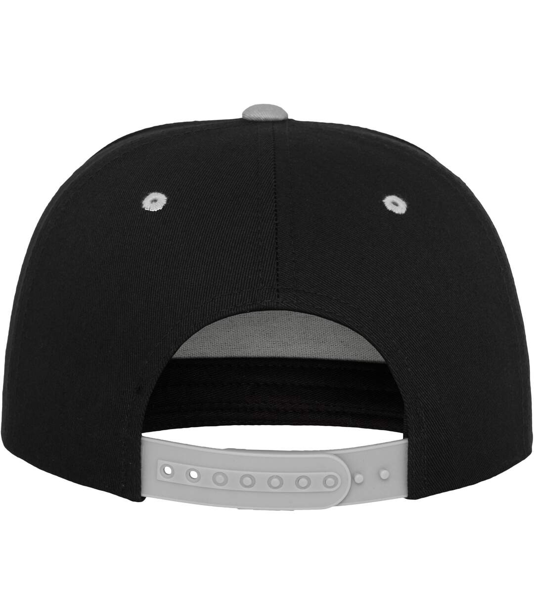 Casquette ajustable flexfit adulte noir / argenté Yupoong-2