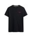 T-Shirt noir homme superdry essential serif-1