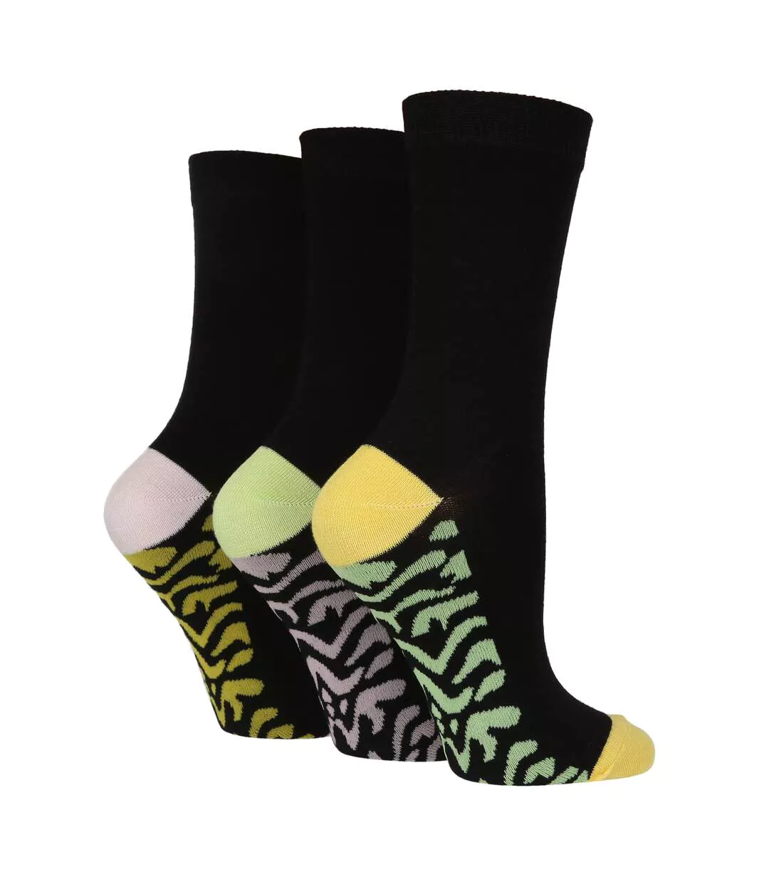 Wildfeet - 6 Paires Femme Chaussettes Bambou Unies | Fantaisie Mignon-3
