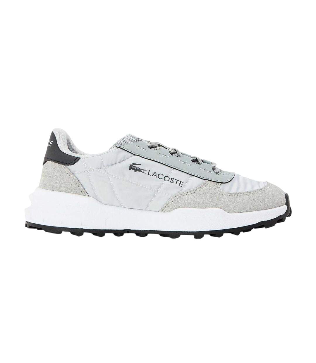 Mens Elite Actevo Suede Trainers Grey White Lacoste-1