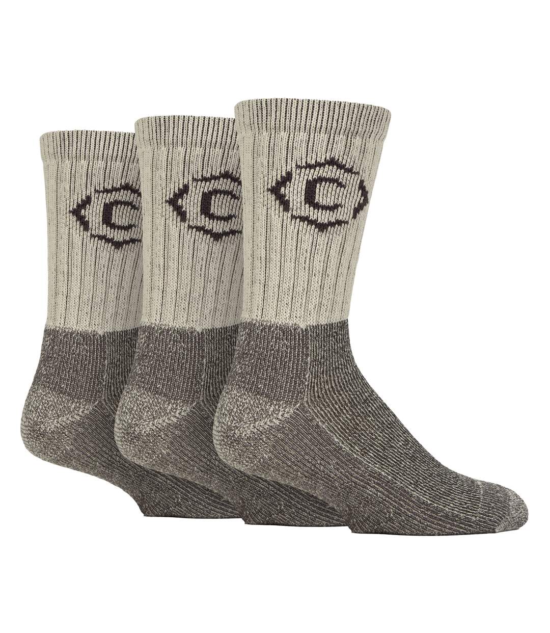 Country Pursuit - 3 Paires de Chaussettes Homme Randonnée Douces et Durables-1