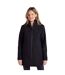 Womens/ladies april longline waterproof jacket black Mountain Warehouse-3