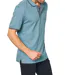 Polo homme manches courtes - Col boutonné - Couleur bleu ciel-3