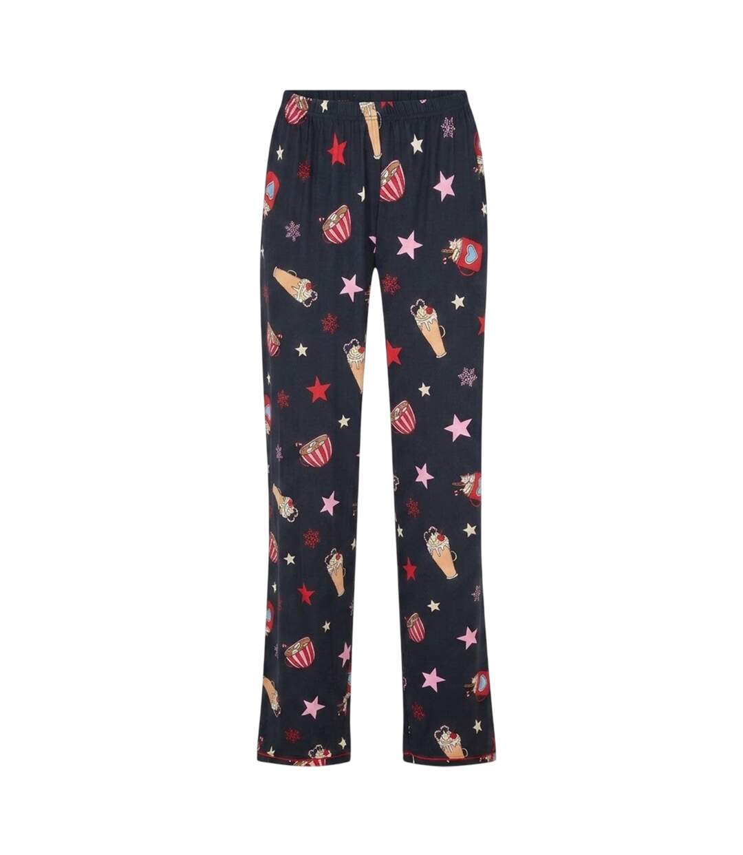 Ensemble De Pyjama Femme Bleu Marine Marron Foncé Urban Threads-3