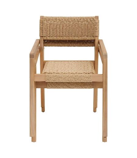 Lot de 2 fauteuils de jardin en bois TEMEIRA - Marron
