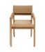 Lot de 2 fauteuils de jardin en bois TEMEIRA - Marron-5