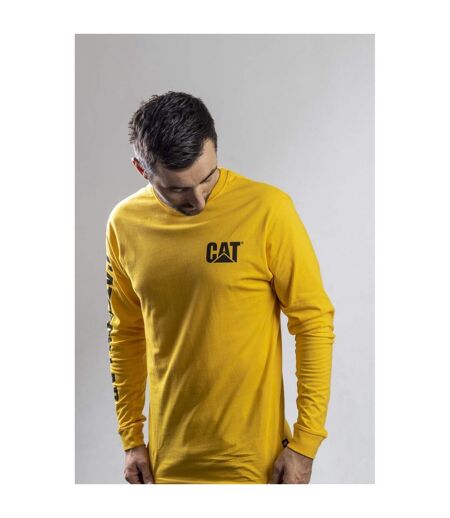 Caterpillar C1510034 - T-shirt à manches longues - Homme (Jaune) - UTFS1589