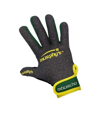 Murphys Unisex Adult Contrast Gaelic Gloves (Gray/Green/Yellow)