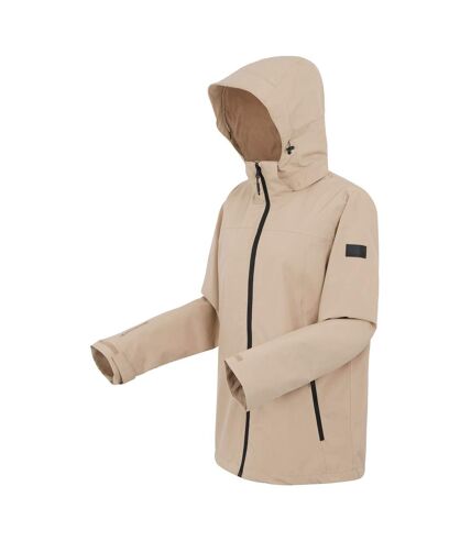 Veste imperméable coriver femme taupe / noir Regatta