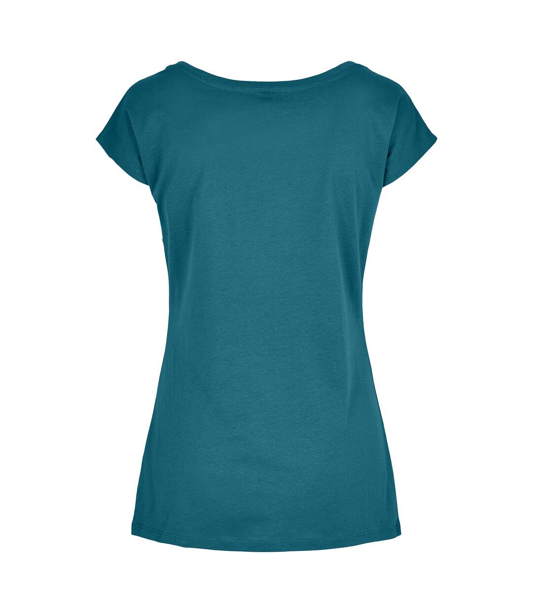 Build Your Brand Womens/Ladies Wide Neck T-Shirt (Teal) - UTRW8369-2