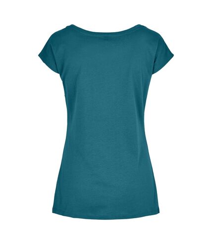 T-shirt femme bleu sarcelle Build Your Brand