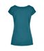 Build Your Brand Womens/Ladies Wide Neck T-Shirt (Teal) - UTRW8369-2