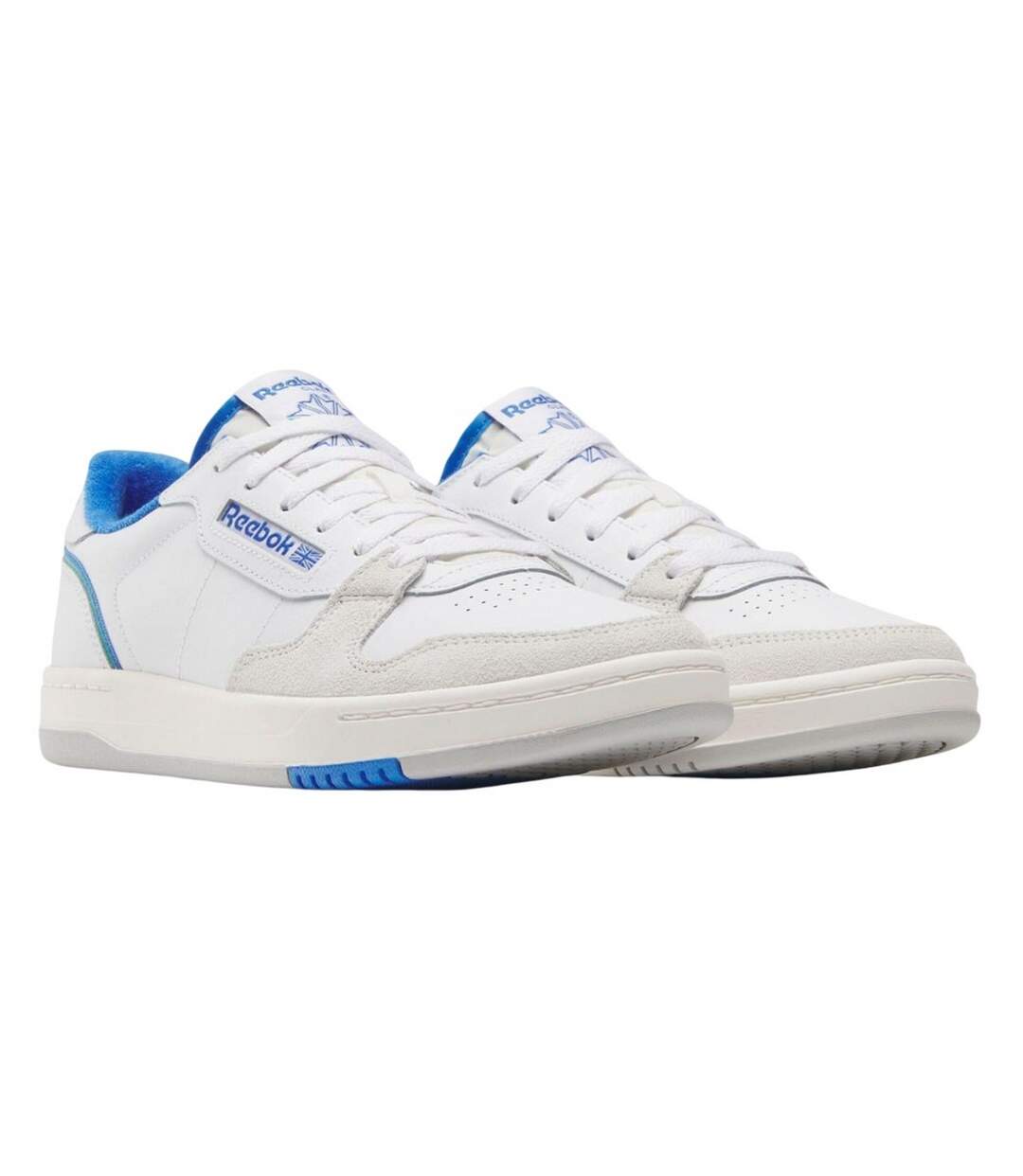 Mens Phase Court Suede Trainers White Blue Reebok-1