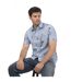 Mens Lousho Large Floral Shirt Sky Ted Baker-4