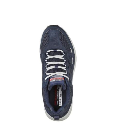 Skechers Mens Oak Canyon Duelist Leather Sneakers (Navy) - UTFS7939