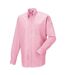 Russell Collection Mens Long Sleeve Easy Care Oxford Shirt (Classic Pink) - UTBC1023