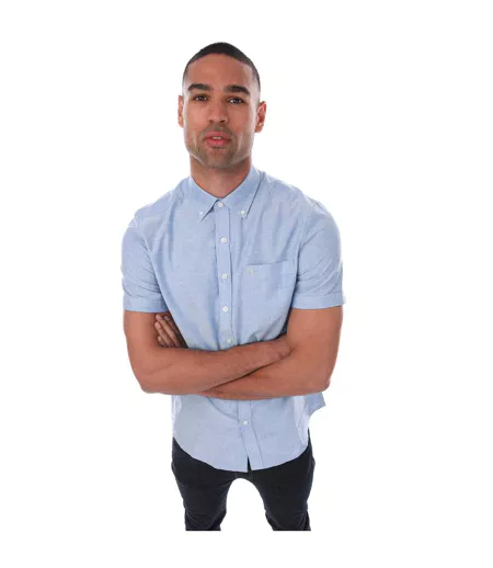 Chemise Manches Courtes Drayton Homme Bleu Farah