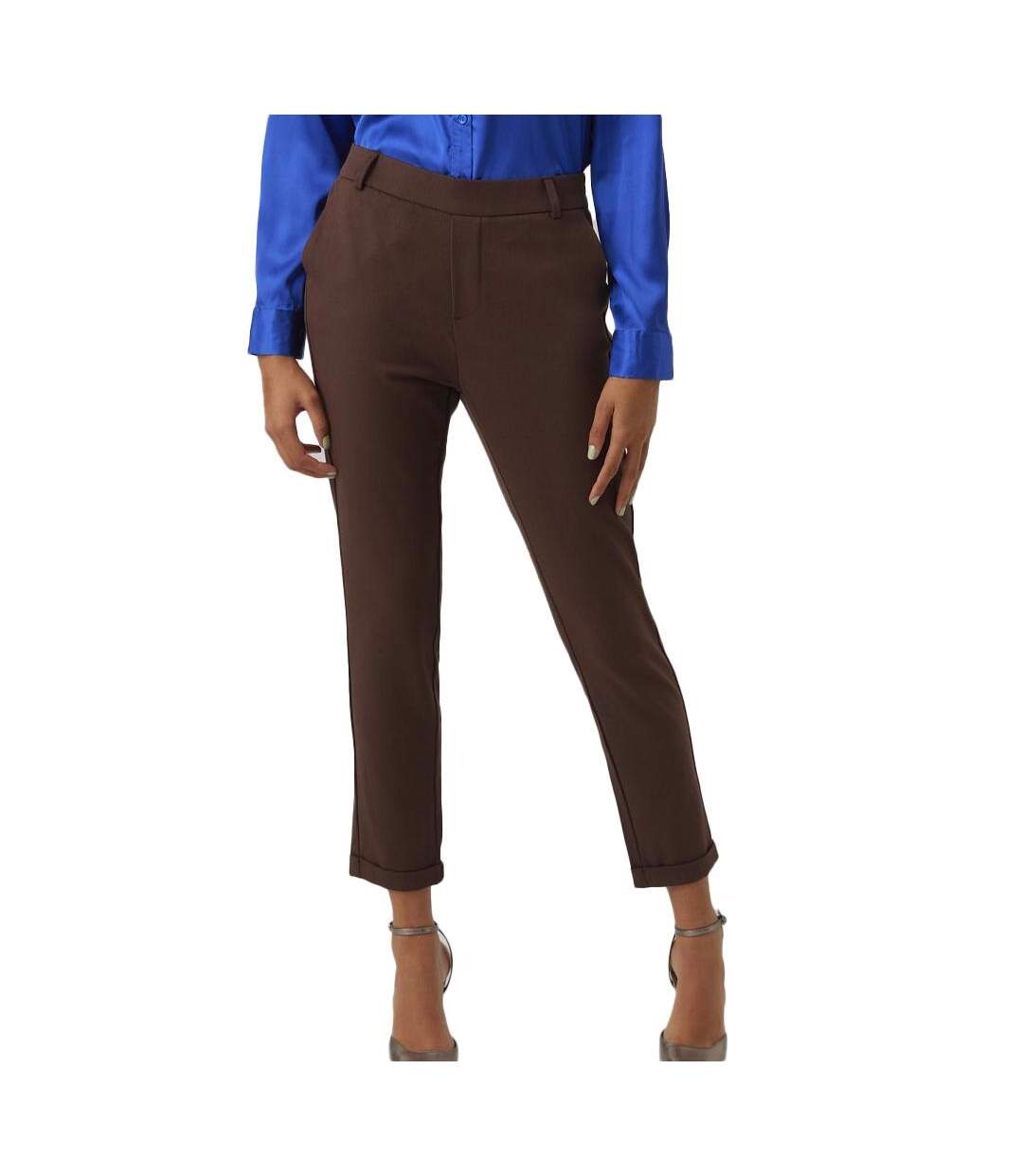 Pantalon en toile Marron Femme Vero Moda Maya - XS-L32-1