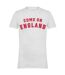 T-shirt Come On England Homme Blanc AWD-1
