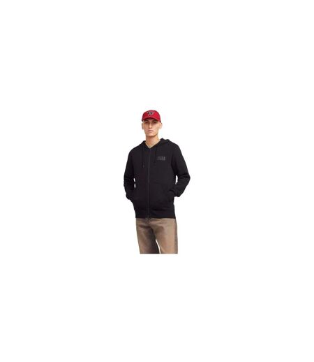Veste À Capuche Motif/style Logo Homme Noir Jack And Jones
