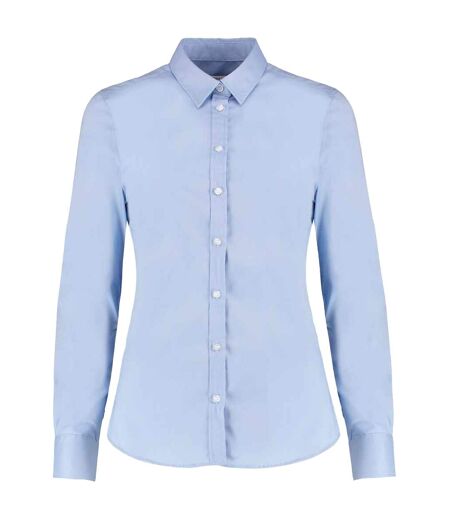 Chemisier Manches Longues Femme Bleu Clair Kustom Kit
