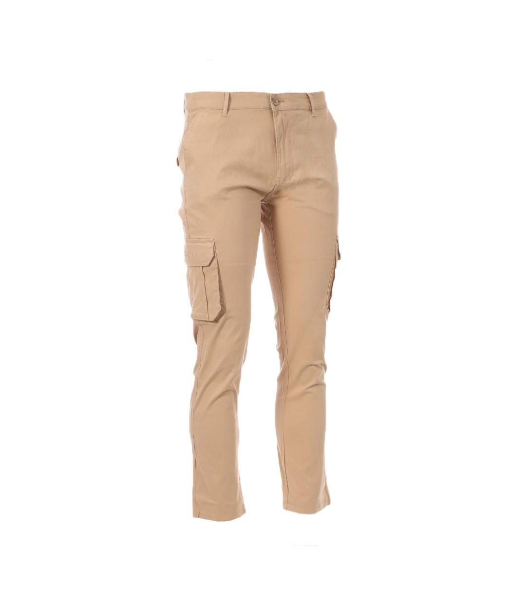 Pantalon cargo beige homme redskins tonvui-1