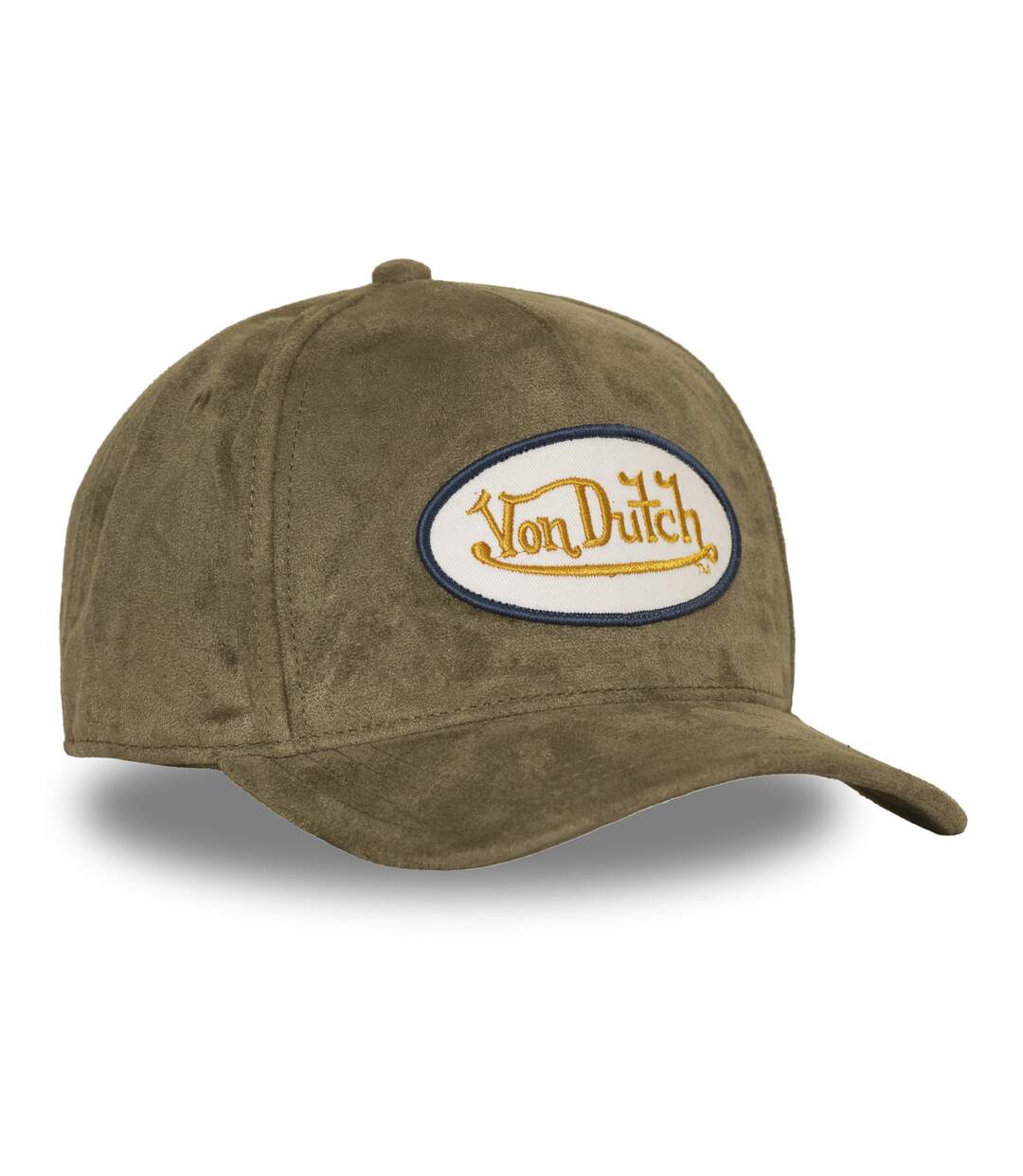 Casquette trucker en suédine avec filet et écusson fourrure Fur Vondutch-4