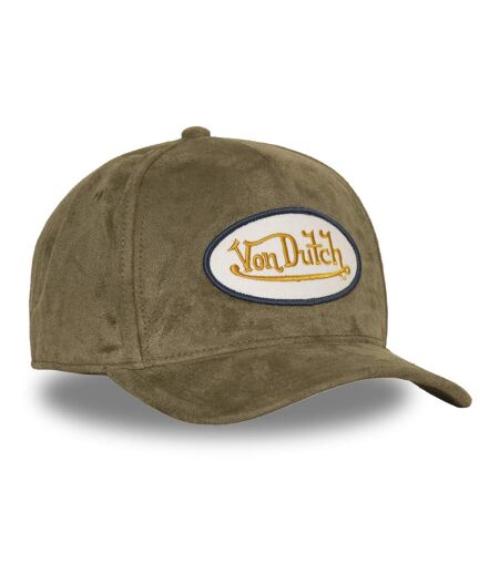 Casquette trucker en suédine avec filet et écusson fourrure Fur Vondutch