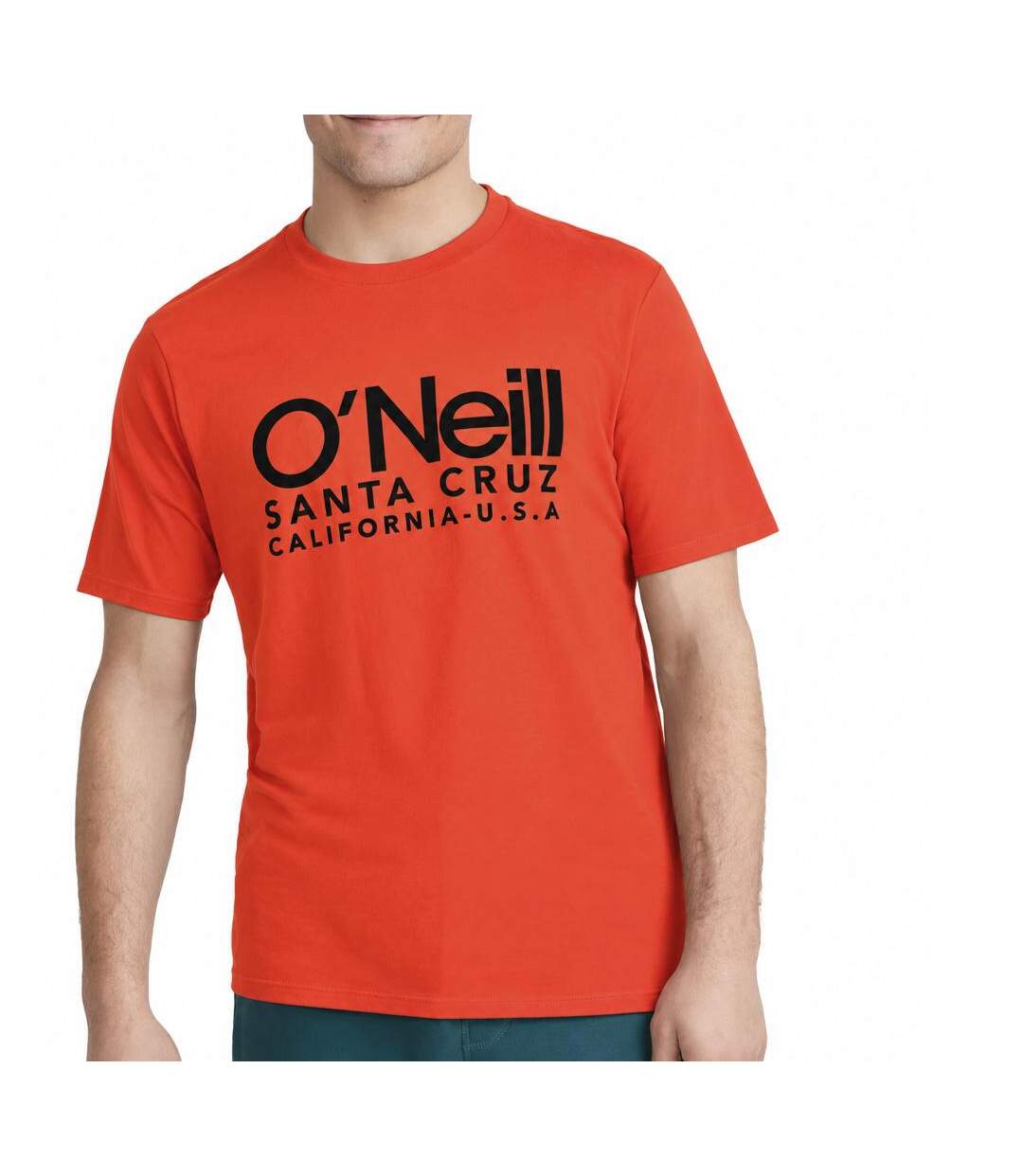 T-Shirt orange/noir homme o'neill cali-1