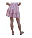 Womens/ladies Gingham Regular Mini Skirt Pink Threadbare-3