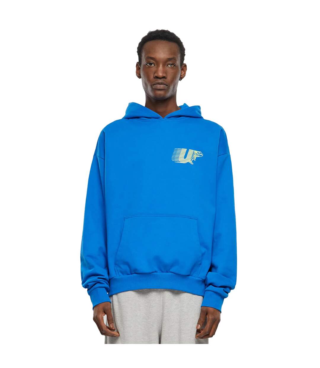Sweat À Capuche Athletic Club Homme Bleu Cobalt Mister Tee-1