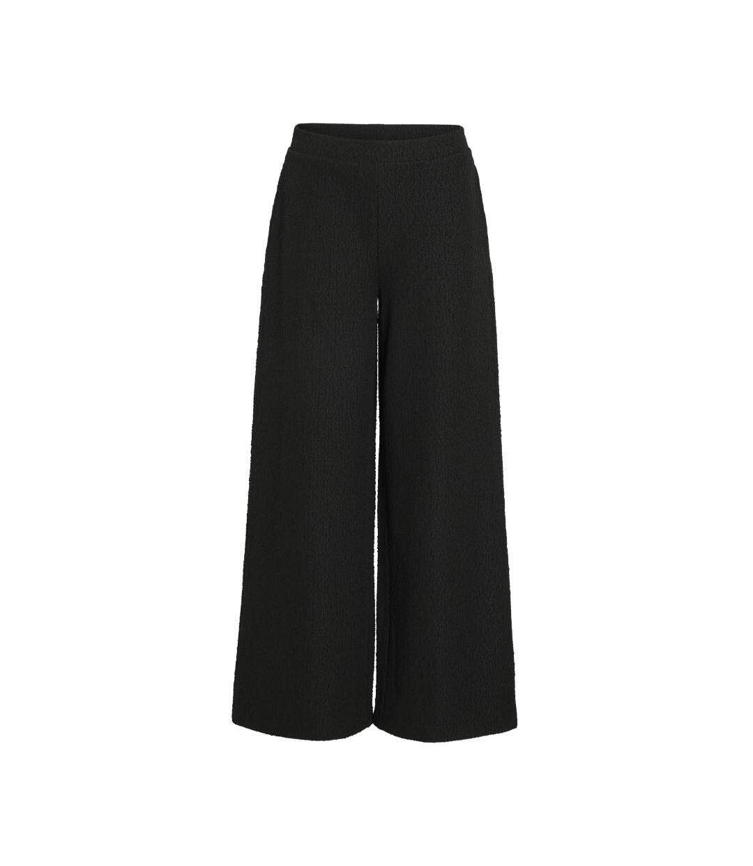 Pantalon fluide noir femme vila yona-1