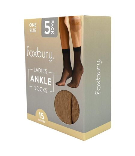 Sock Snob- Lot De 5 Socquettes Femme 15 Deniers Légères Transparentes