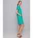 Robe zippée maille polo, détails rayés-3