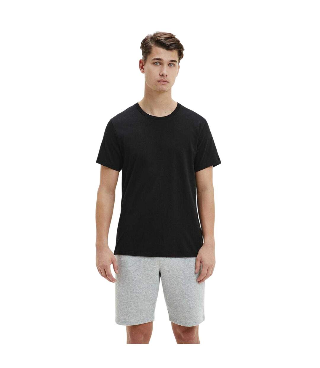 Pack Of 3  Mens Plain T-shirt  Black White Grey Calvin Klein-3